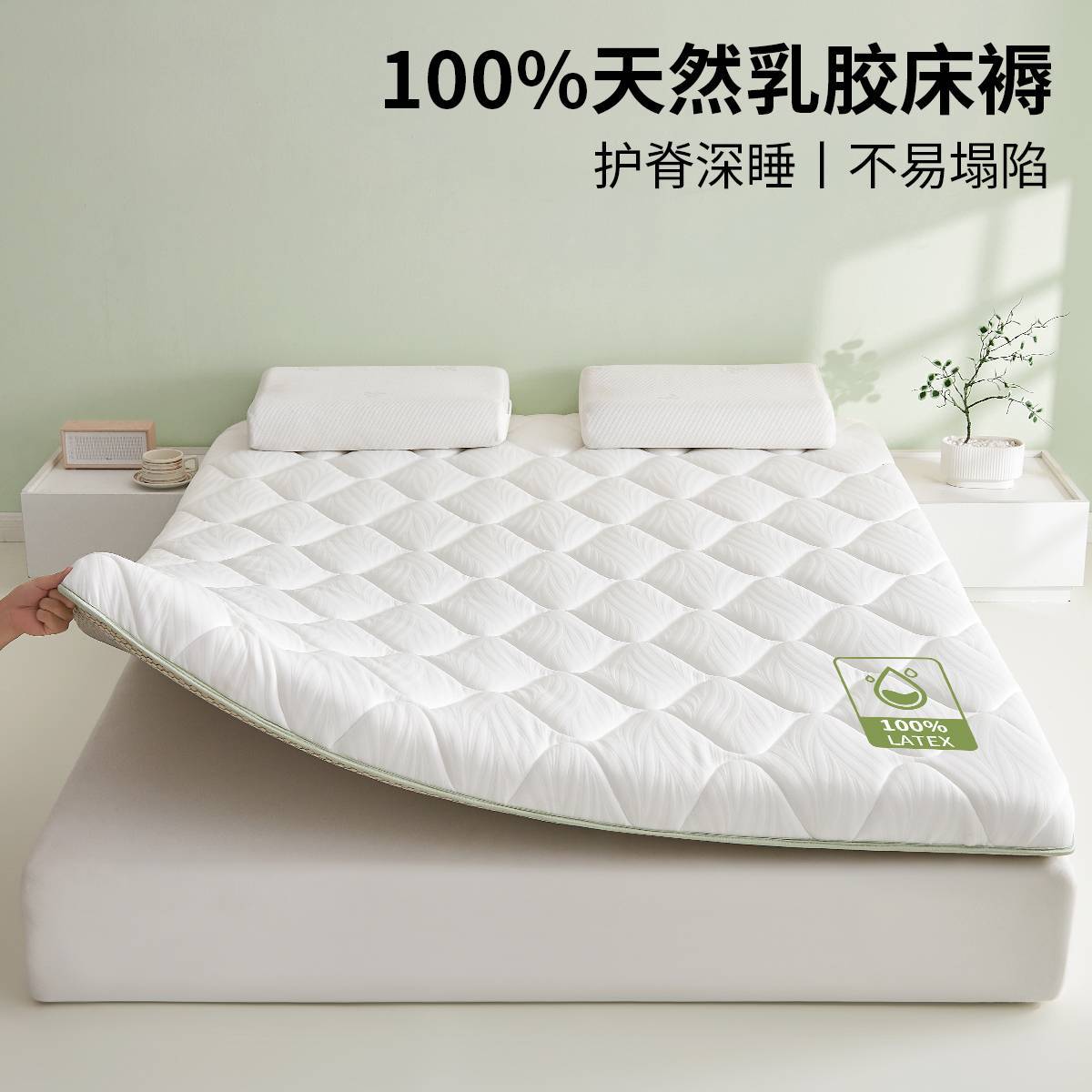 床垫软垫遮盖物家用卧室褥子