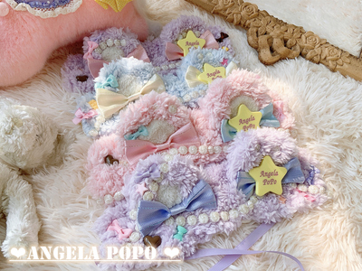 lolita手作银河小熊发带毛绒