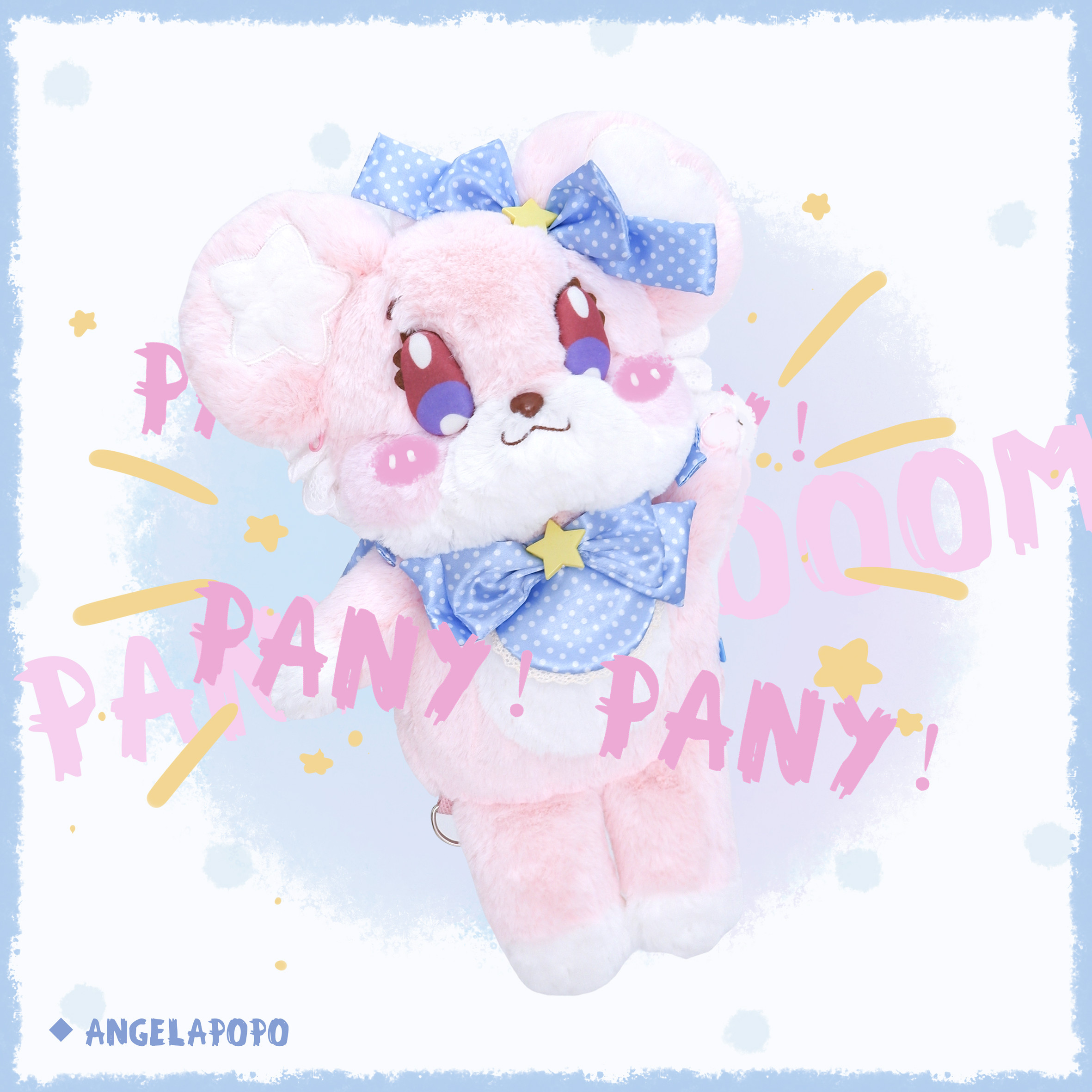 +Angela popo+现货原创Pany帕妮噜熊Lolita玩偶包双肩包