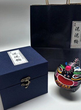 淮阳泥泥狗草帽老虎非遗礼物泥哨
