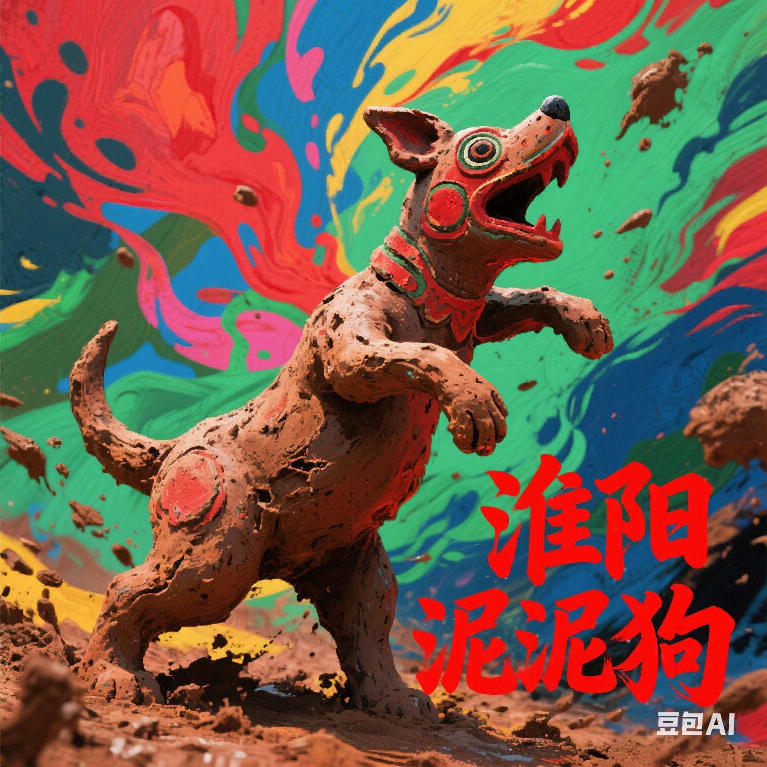 淮阳泥泥狗十二生肖彩绘DIY定制