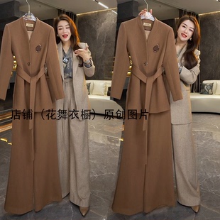 网红爆款2024早春新款时尚洋气轻奢修身显瘦复古韩版套装西服气质