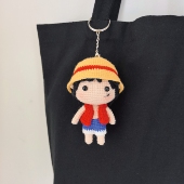 海贼王路飞卡通动漫人物书包挂饰桌面摆件送朋友创意礼品钥匙扣