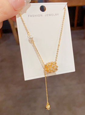 小蛮腰流苏项链女个性轻奢