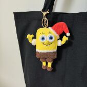 现货 可爱海绵宝宝钥匙扣挂件卡通玩偶包包挂饰创意礼物