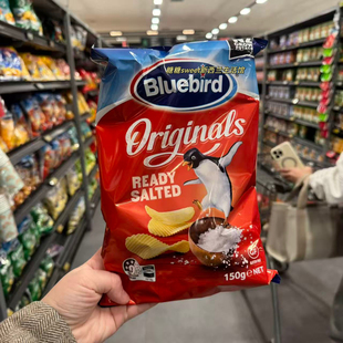 新西兰直邮代购进口零食Blue bird薯片原味酸奶酪盐鸡肉膨化食品