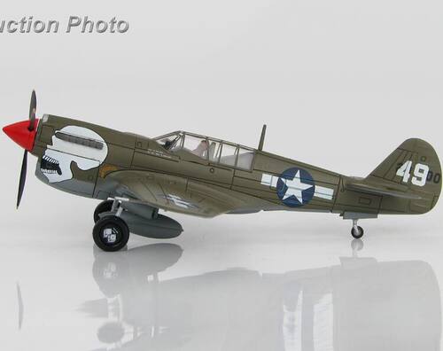HM 收藏家 HA5503 1/72 美军 P-40N 战鹰 战斗机 骷髅 机头