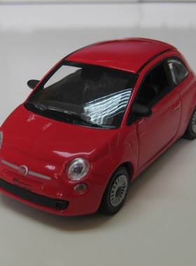 Fiat 原厂 1/43 菲亚特 500 跑车 Norev 红色 礼物 Smart 同级