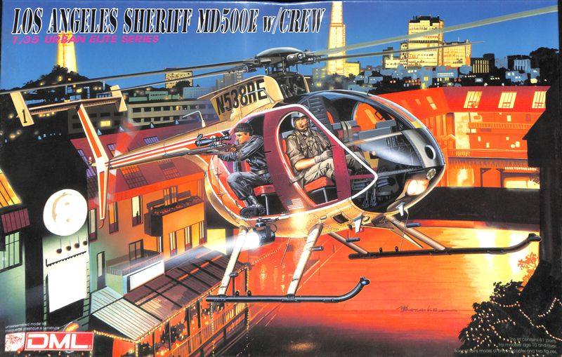 威龙 Dragon 6504 1/35 洛杉矶 警察局 麦道  MD500 警察 直升机