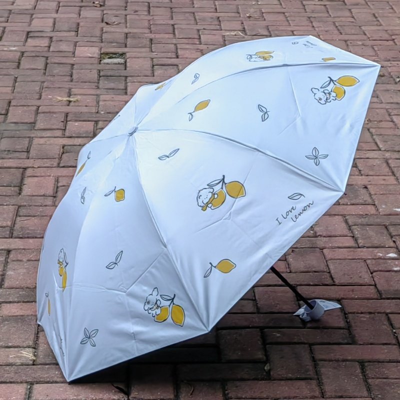 天堂伞2026新款柠檬印花折叠伞卡通可爱晴雨伞两用伞便携遮阳伞