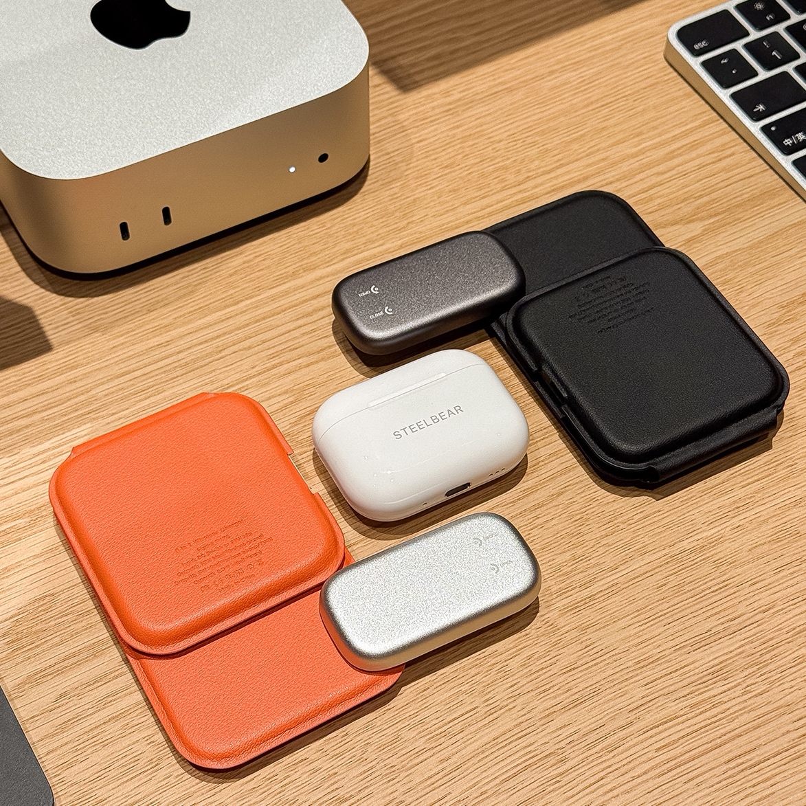 向鹅三合一磁吸无线充电支架iPhone苹果手表耳机折叠款308元