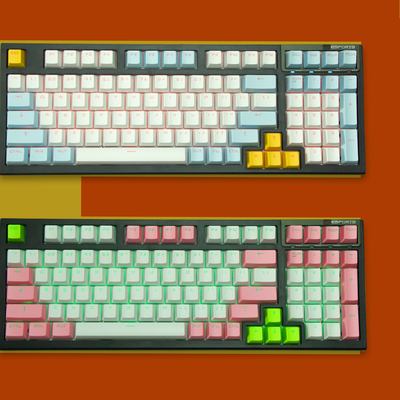 机械键盘键帽透光PBT磨砂6898100