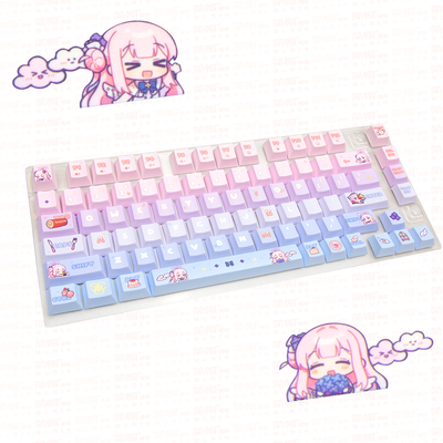 cherry樱桃蔚蓝键帽联名PIXIU75