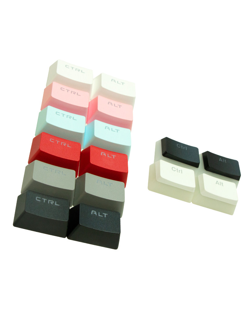 1.5U KEYCAPS CTRL ALT PBT TRANSLUCENT SINGLE INDIVIDUAL MECHANICAL KEYBOARD KEYCAPS RED GRAY BLUE PINK AND BLACK
