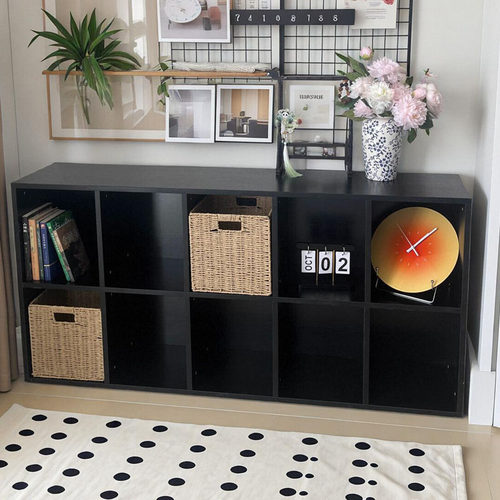 定制黑色柜子格子储物柜