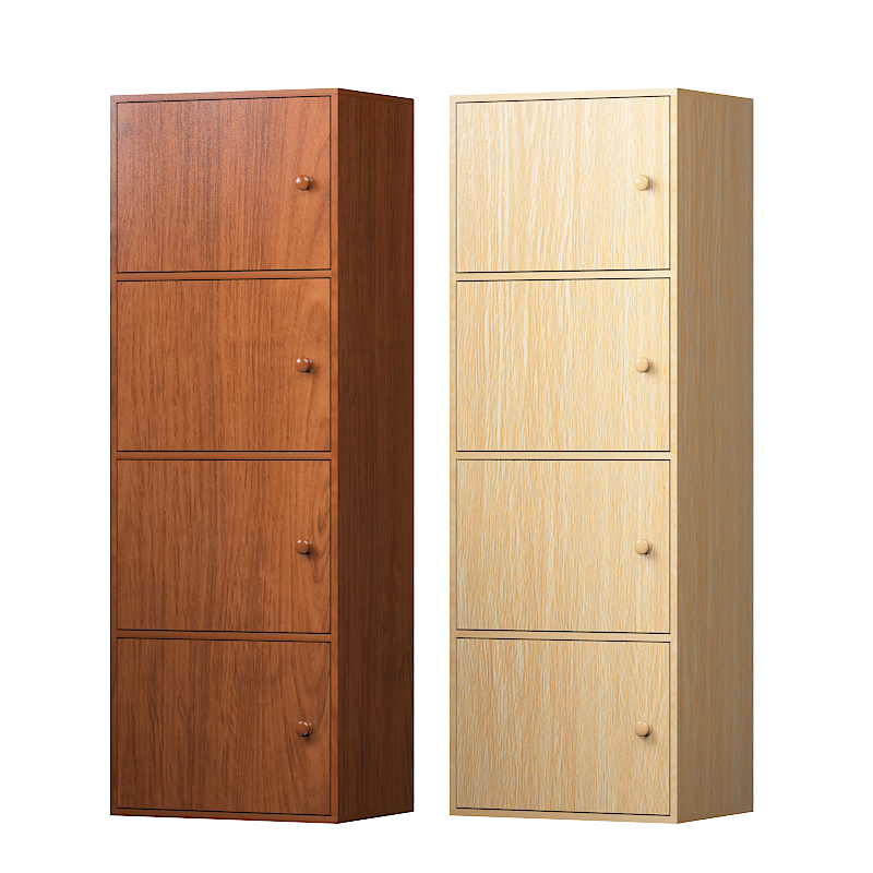 简易书柜书架带门橱柜茶水柜厨房