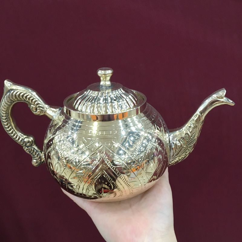 铜壶 铜茶壶巴基斯坦铜器手工壶