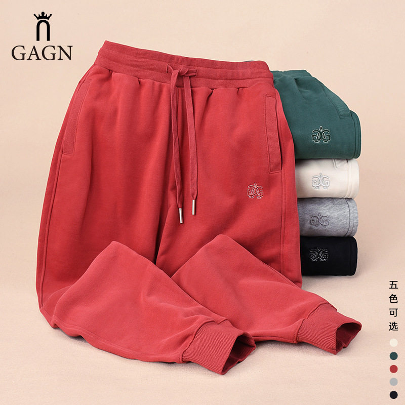GAGN热销款哈伦裤女夏薄款2024新款爆款棉裤子高腰休闲九分休闲裤