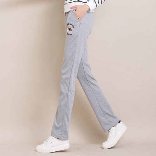 怪兽小熊韩版高腰长裤运动裤