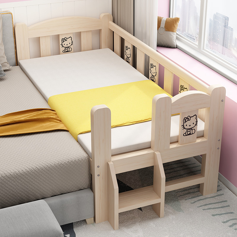 实木儿童拼接床加宽婴儿无甲醛侧边拼大 人床边辅助延边增宽神器|ruв категории жилой мебели, кровать класса, детская кровать - от Buy2taobao.com для оказания профессиональной услуги покупки агента Taobao