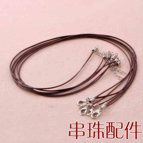 Мягкая глиняная глиняная аксессуары нижняя часть браслета с высоким содержанием веревочной веревки ручной материал из кожа кожаная веревка 42 см. Расширенная цепь 3 см