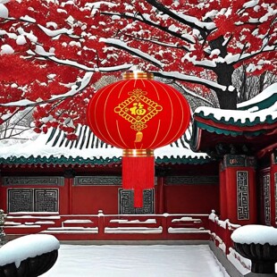 灯笼新款2025欢度佳节新年灯笼大门口一对元旦春节过年宫灯挂饰