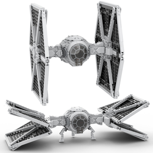 982pcs 星球大战系列钛战斗机积木套装外域TIE-Fighter
