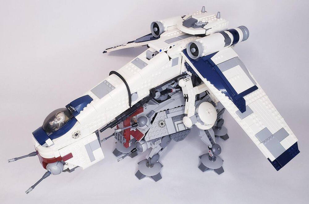 1307pcs Moc星球大战积木套装共和国运输船V2
