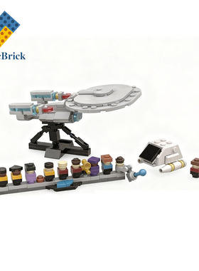 214pcs国产积木玩具企业号D和穿梭舱 MINI版MOC-242237