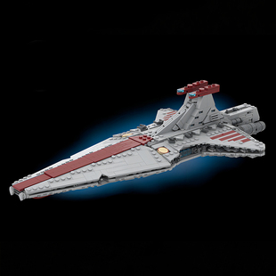 1095pcs星球大战系列TIE国产积木Moc套装共和国狩猎者级歼星舰维