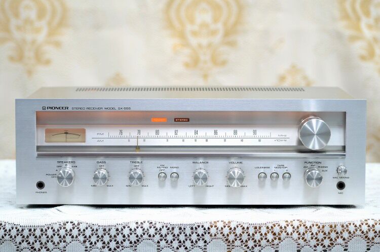 原装进口HIFI音响 pioneer/ 先锋 SX-555 功放机 收音合并一体机