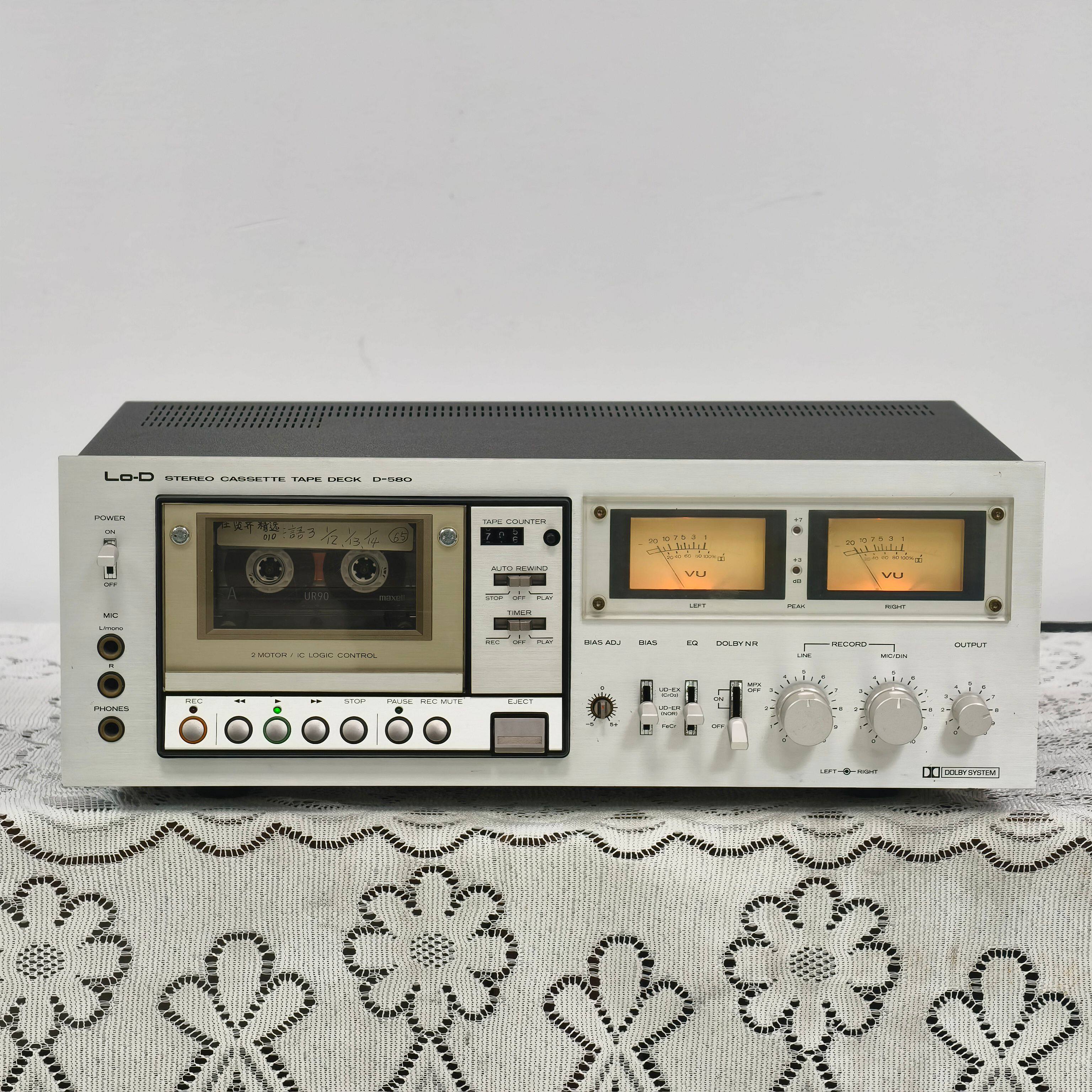 原装进口二手 松下 Lo-D D-580 &nbsp;两磁头 经典专业录放磁带播放机