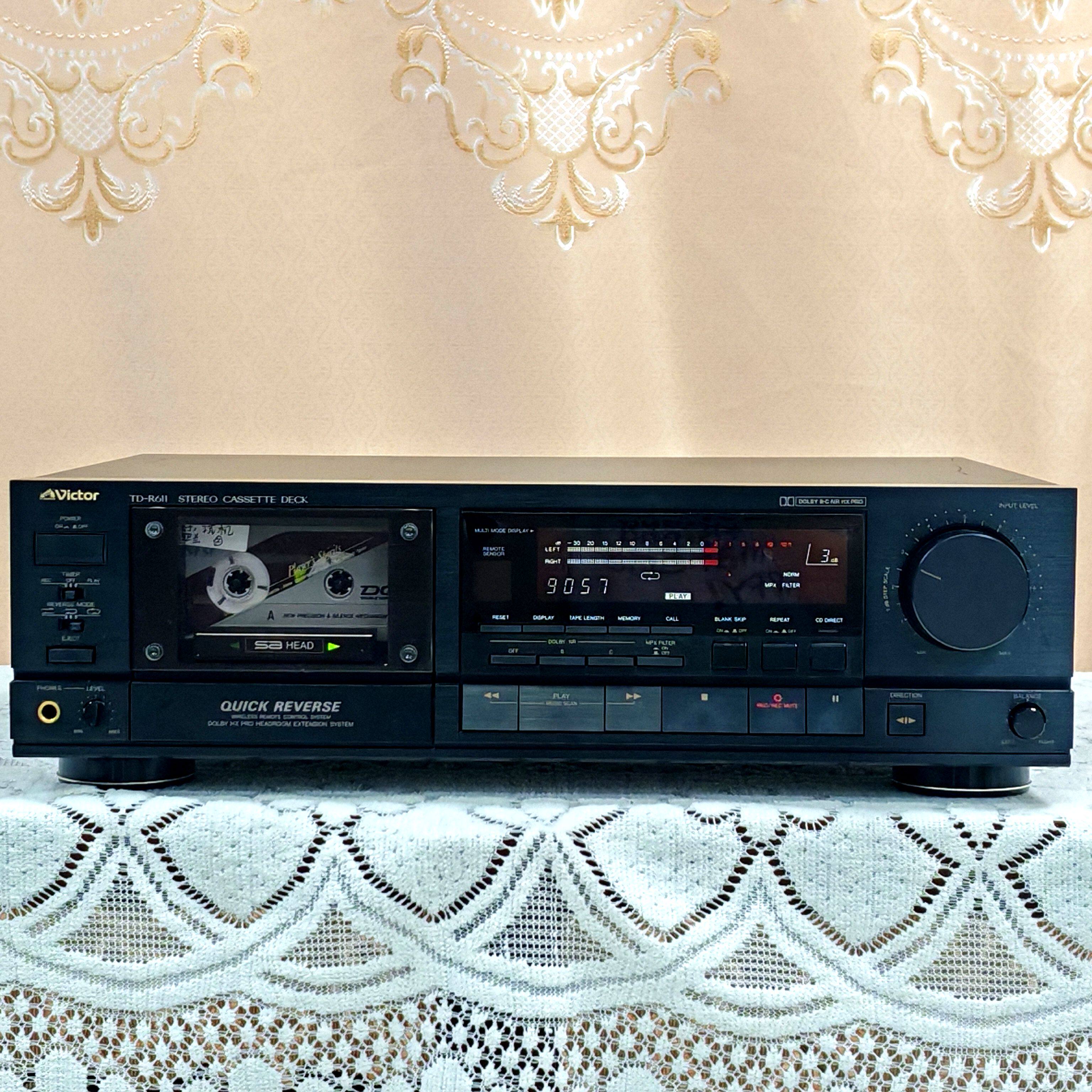原装进口二手音响 胜利/VICTOR TD-R611两磁头专业录放次旗舰卡座