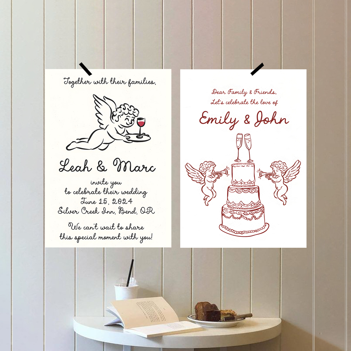 ins风复古圣诞新年秋冬氛围画报海报装饰墙面软装怀旧布置海报纸