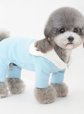 春秋狗狗四脚衣泰迪比熊博美纯棉连体衣雪纳瑞马尔济斯约克夏衣服