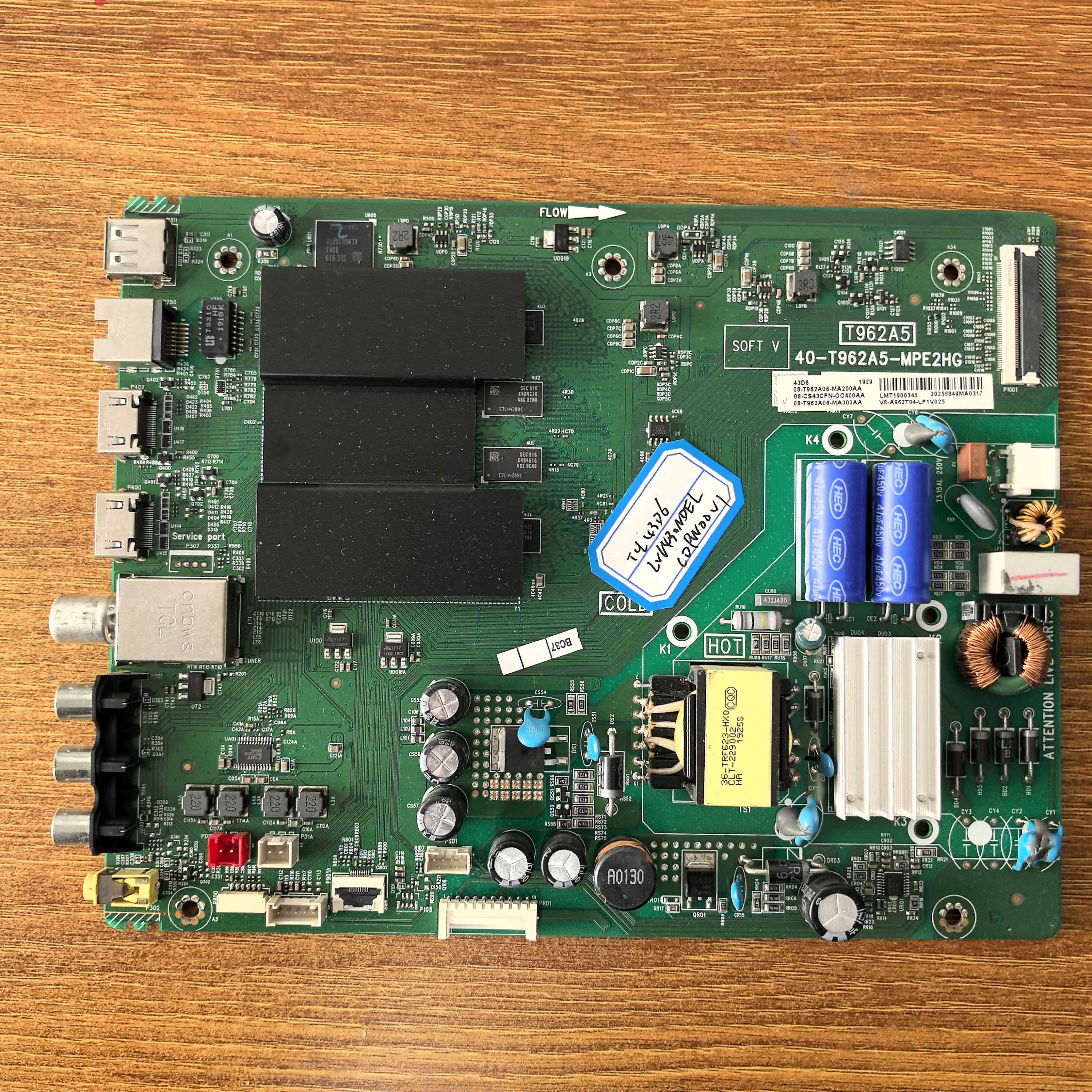 原装TCL43D6液晶电视主板