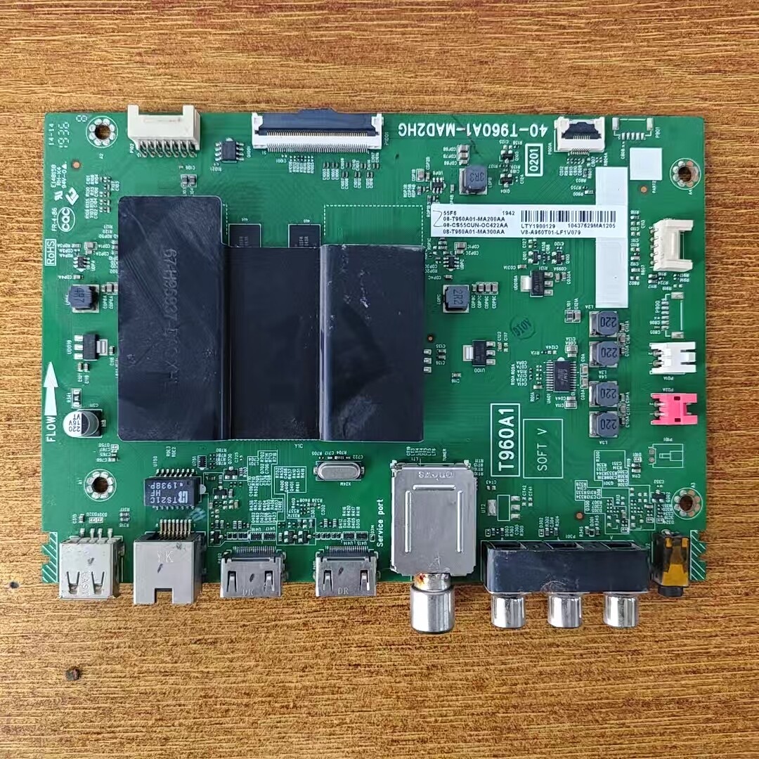 原装TCL 55F6电视主板40-T960A1-MAD2HG配屏LVU550NDEL CD9测试好 - 实物图