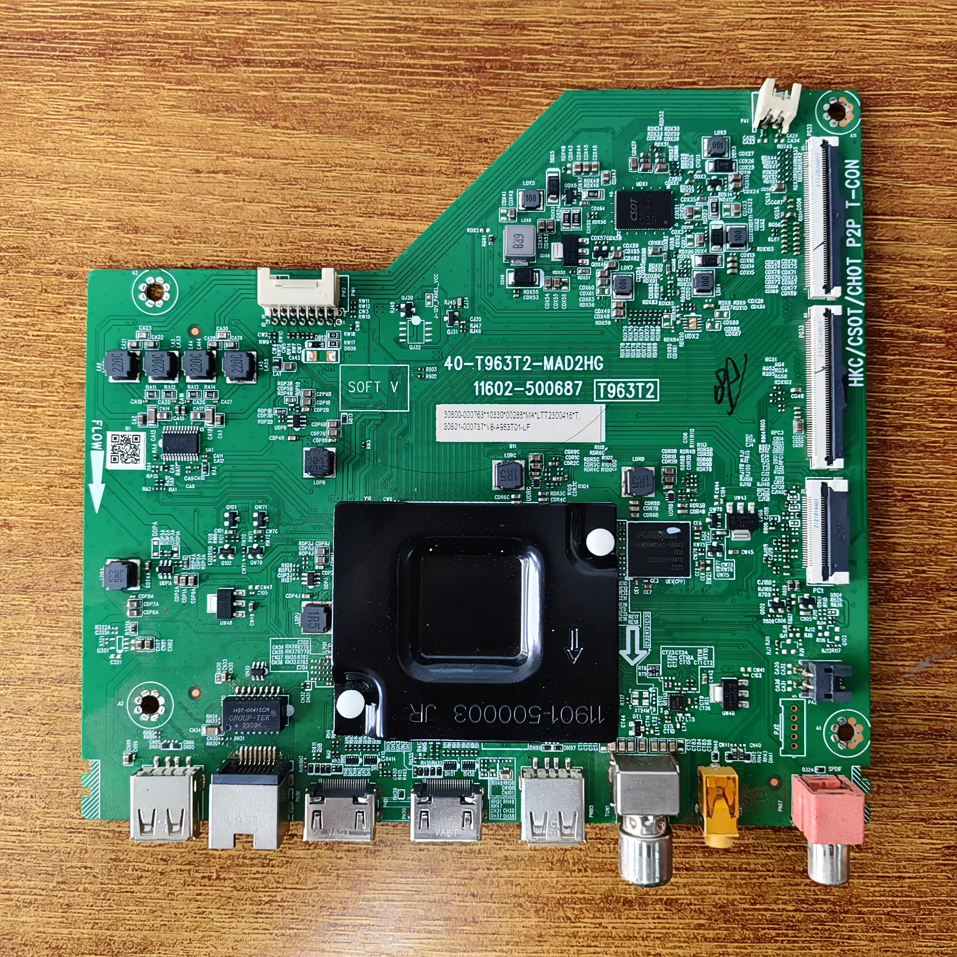 原装TCL 55V6E电视主板40-T963T2-MAD2HG屏LVU550NDEL KS9W08试好