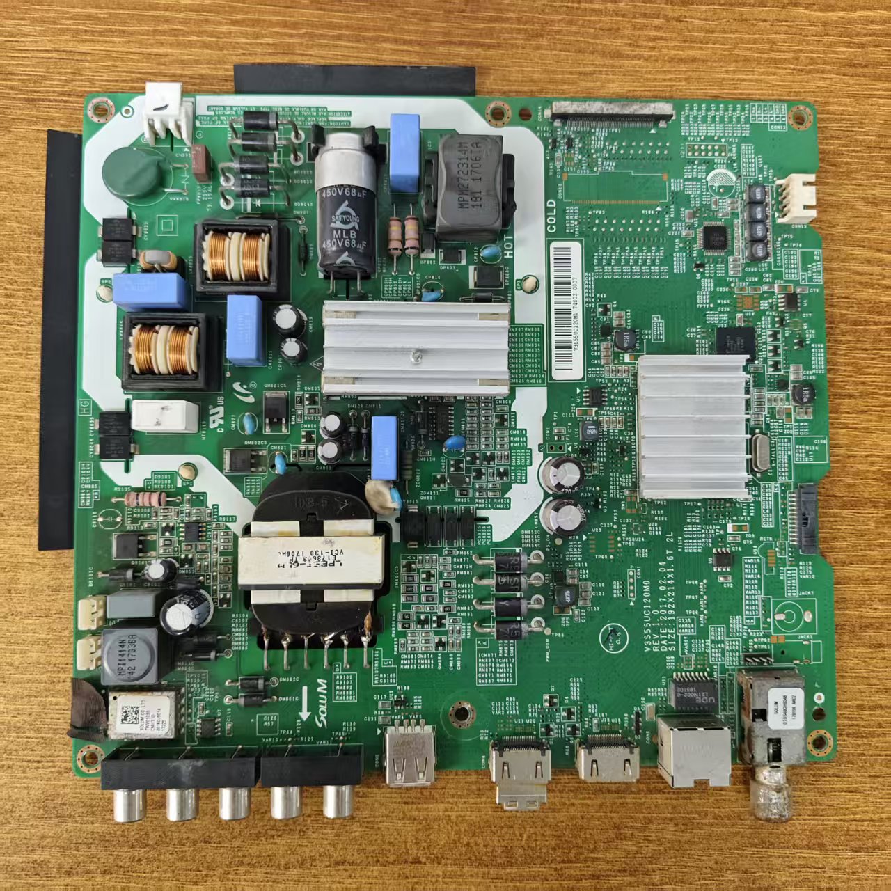 三星UA55MU6100JXXZ主板