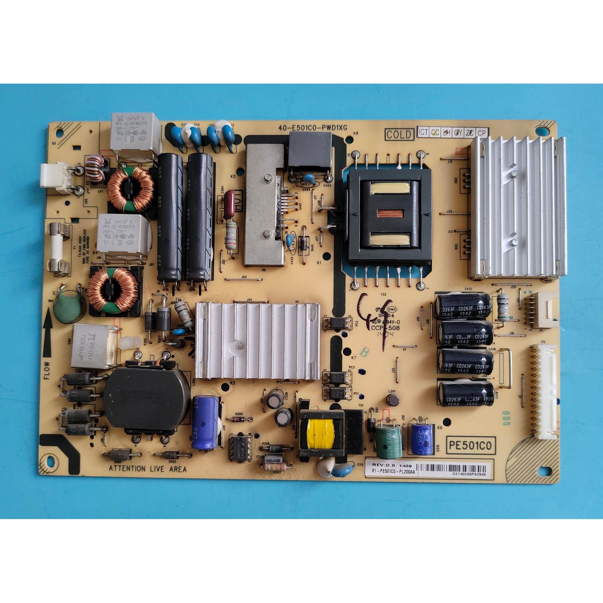 瑞TCL L49E6700A-3D L49A71S-UD电视电源板40-E501C0-PWD1XG/PWE1