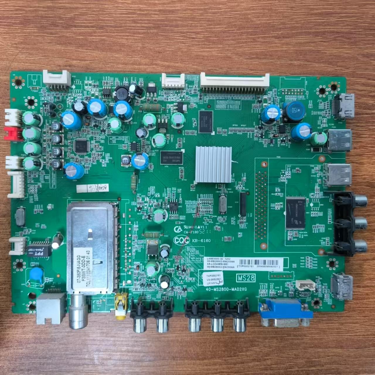 原装 拆机TCL L48E5000-3D主板40-MS2800-MAD2XG屏LTA480HW01实拍