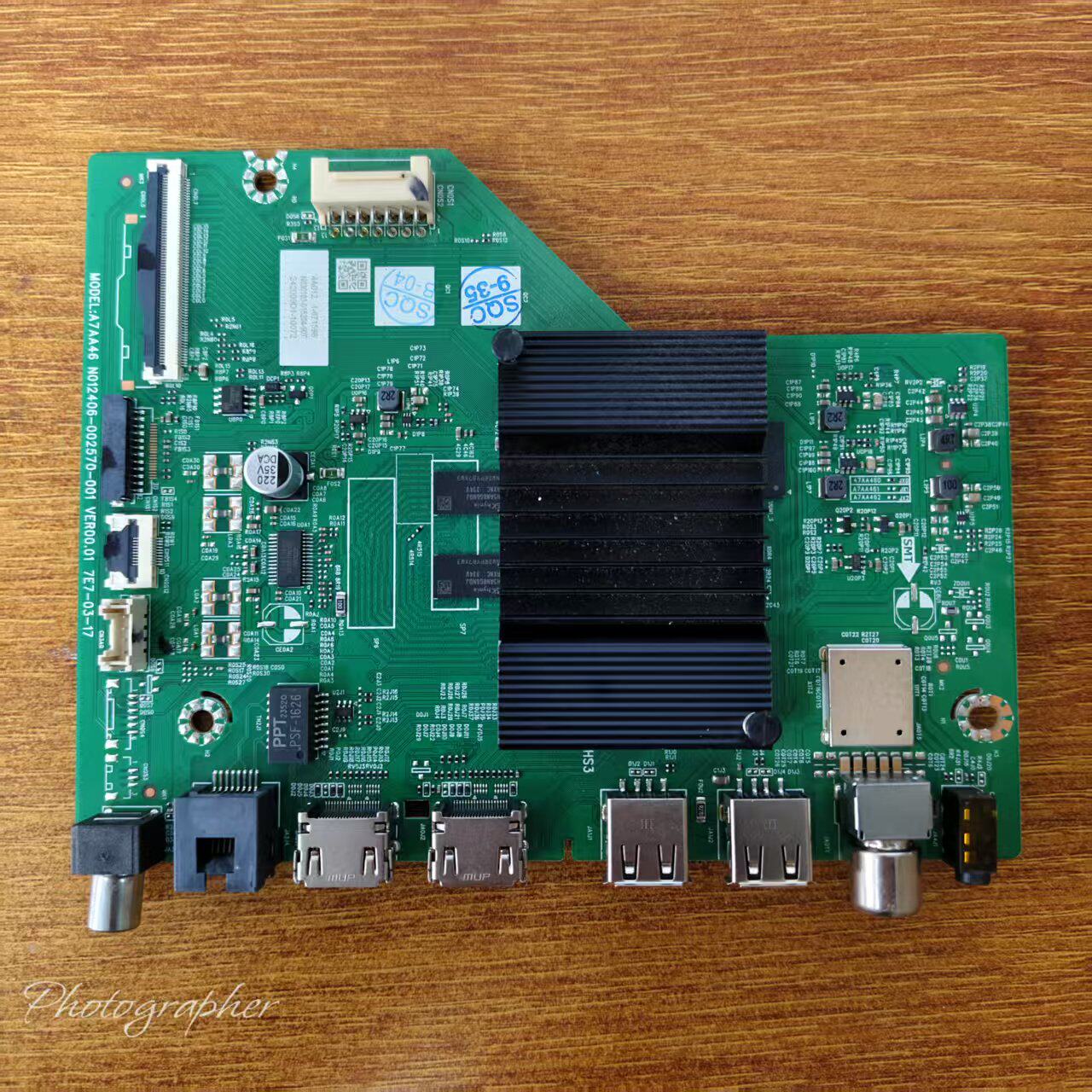 原装飞利浦 65PUF7359/T3主板A7AA46屏RDL650WY(BW0-00W)实物拍摄