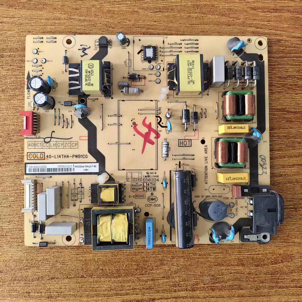 TCL55V1M电视电源板