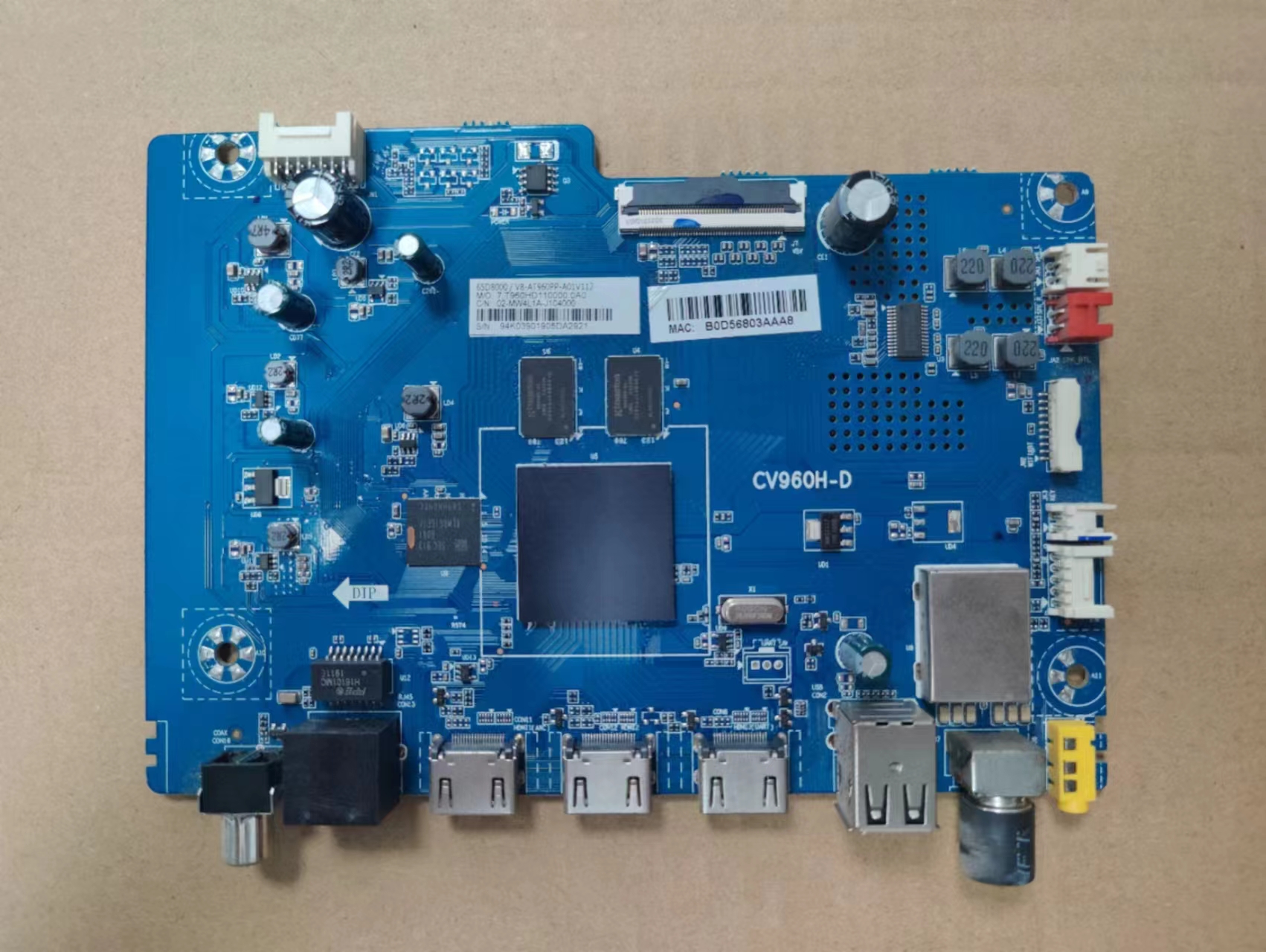 原装拆机PPTV65UX5电视主板