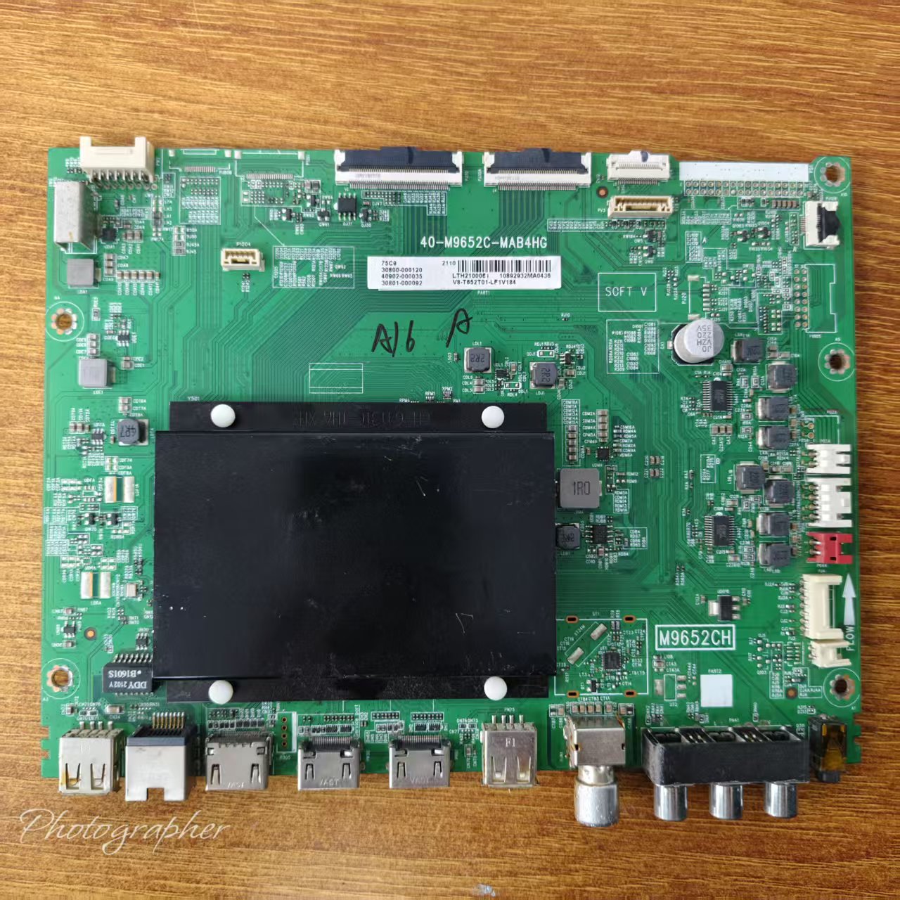 原装现货TCL 75C9电视主板40-M9652C-MAB4HG配屏LVU750NE5L实拍图