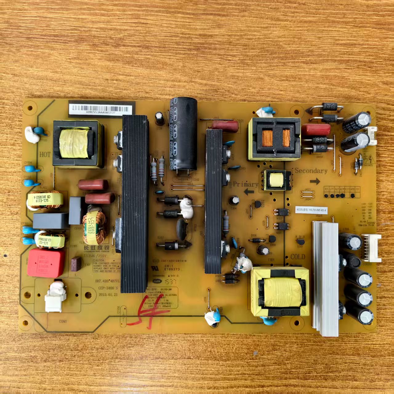 长虹UD55D6000i55U1A电视电源板