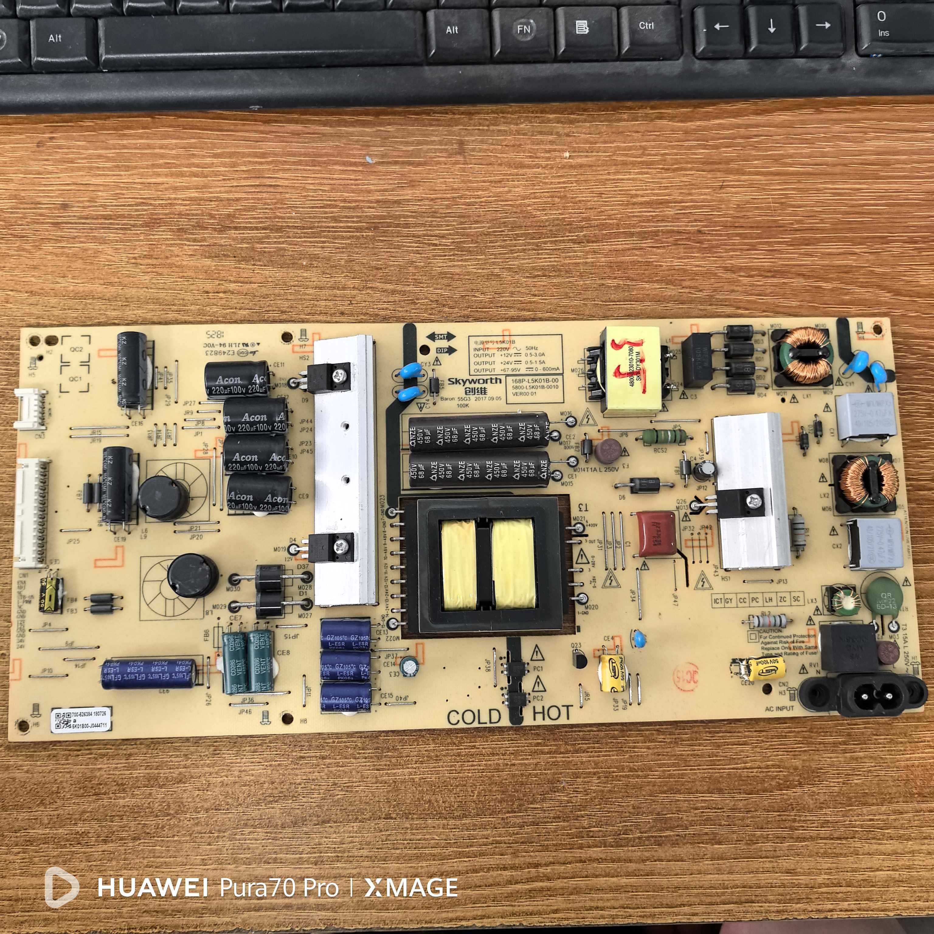 原装创维55G3 55G6B电视电源板5800 0010 168P-L5K01B-00现货实拍