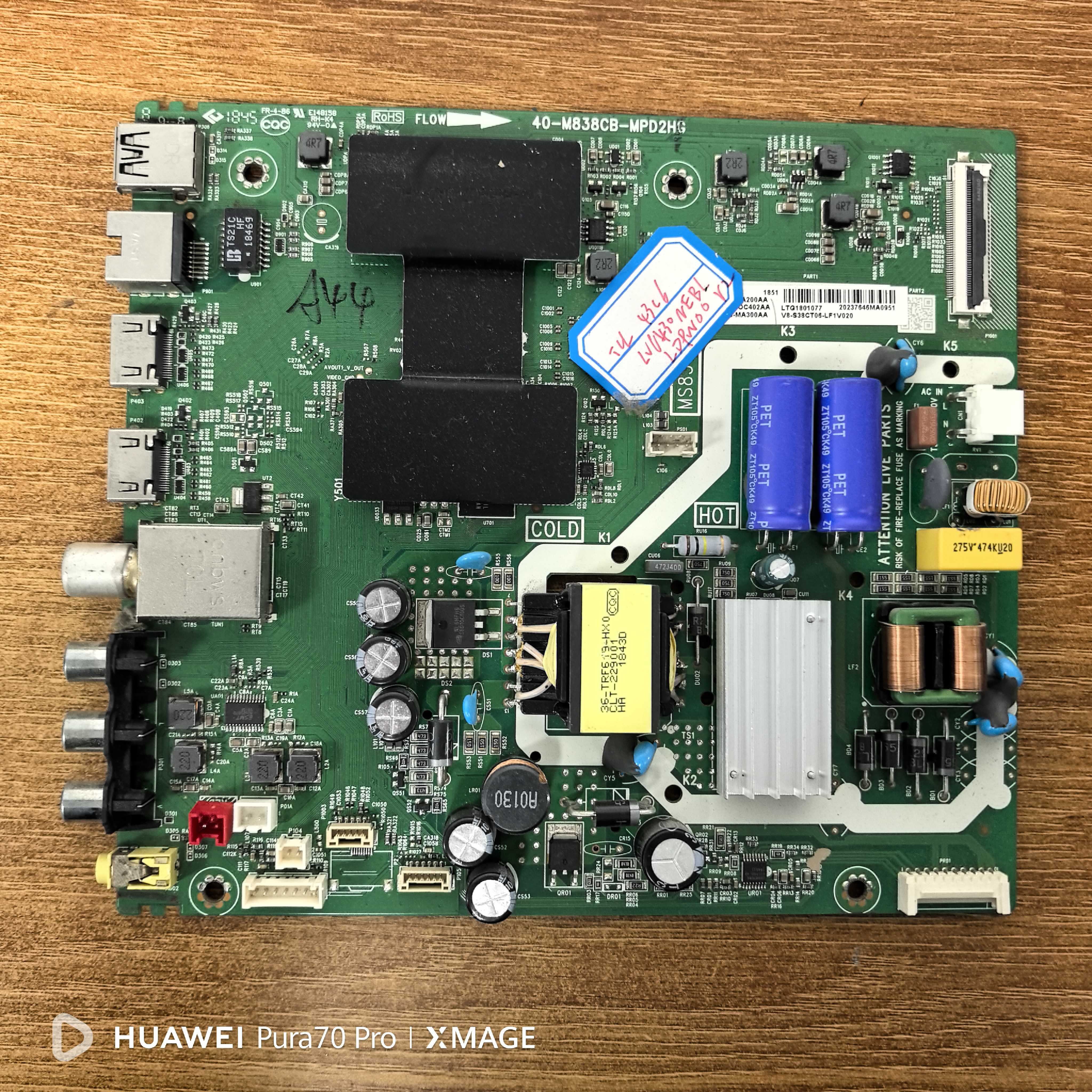 原装 TCL 43C6电视主板40-M838CB-MPD2HG屏LVU430NEBL LD9W00正品