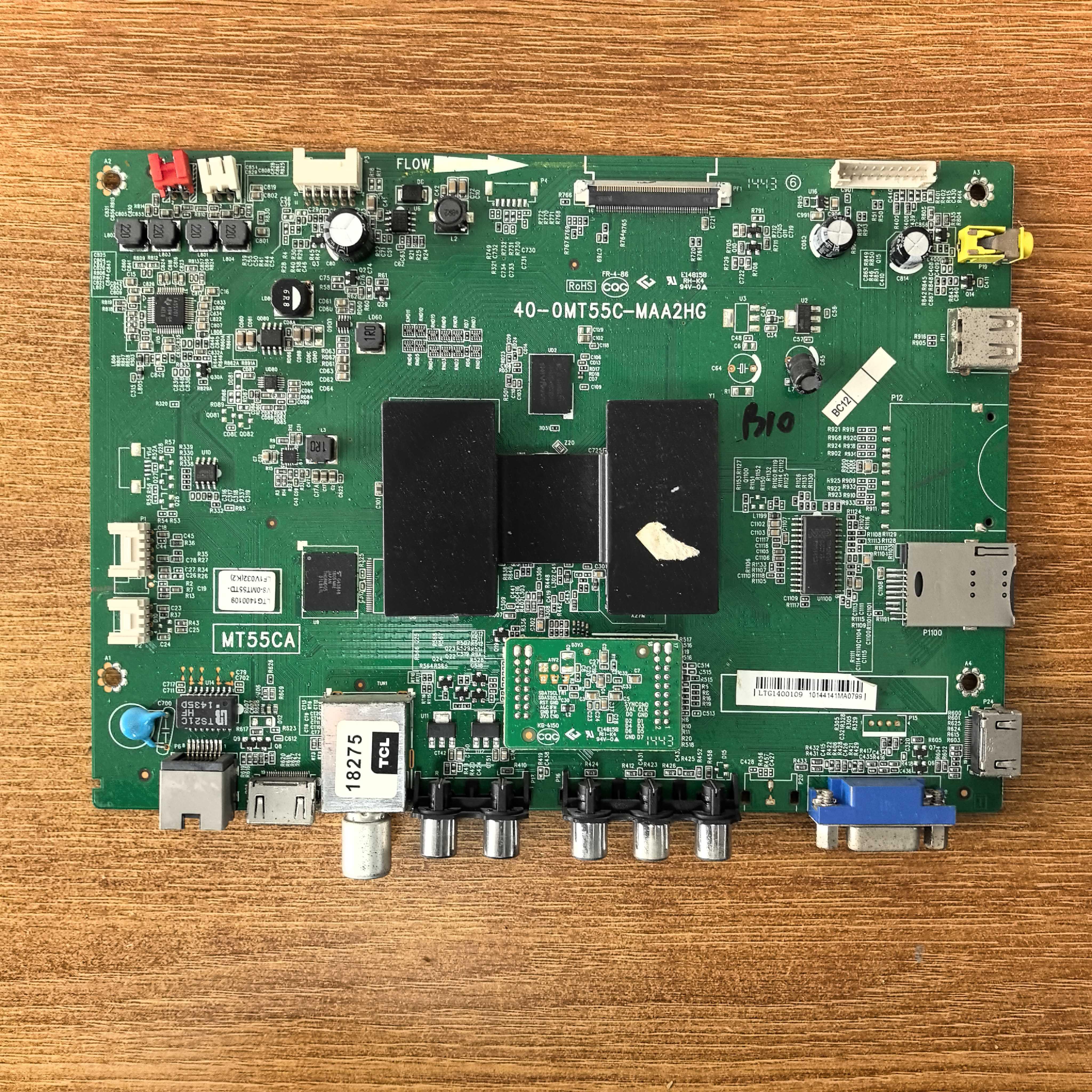 原装 TCL L50F2850A电视主板40-0MT55C-MAA2HG屏LVF500AU01测试好