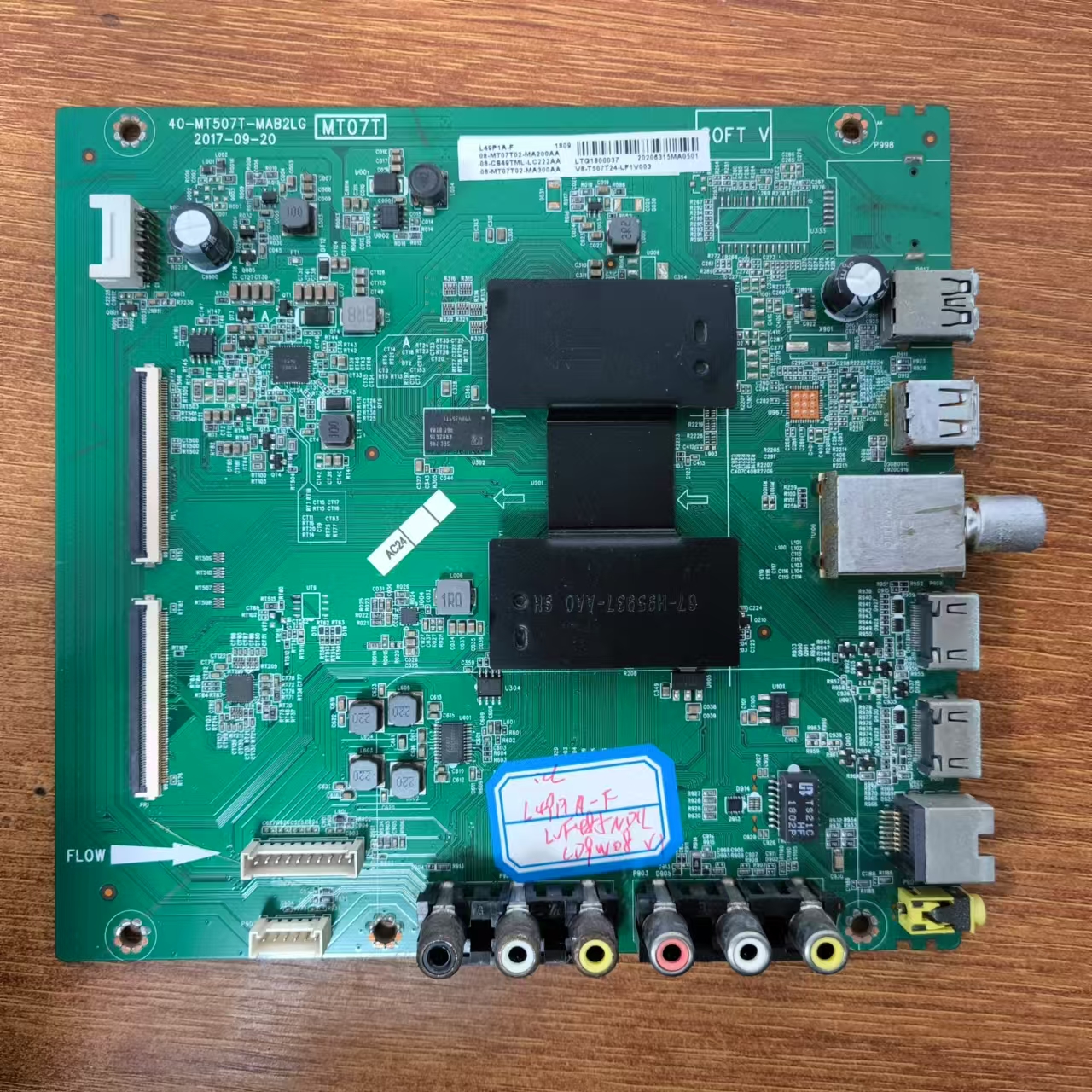 原装TCLL49P1A-F电视机主板